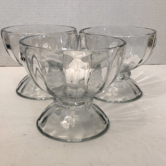 Libbey Kitchen Vintage Libbey Ribbed Optic Dessertcandy Compote